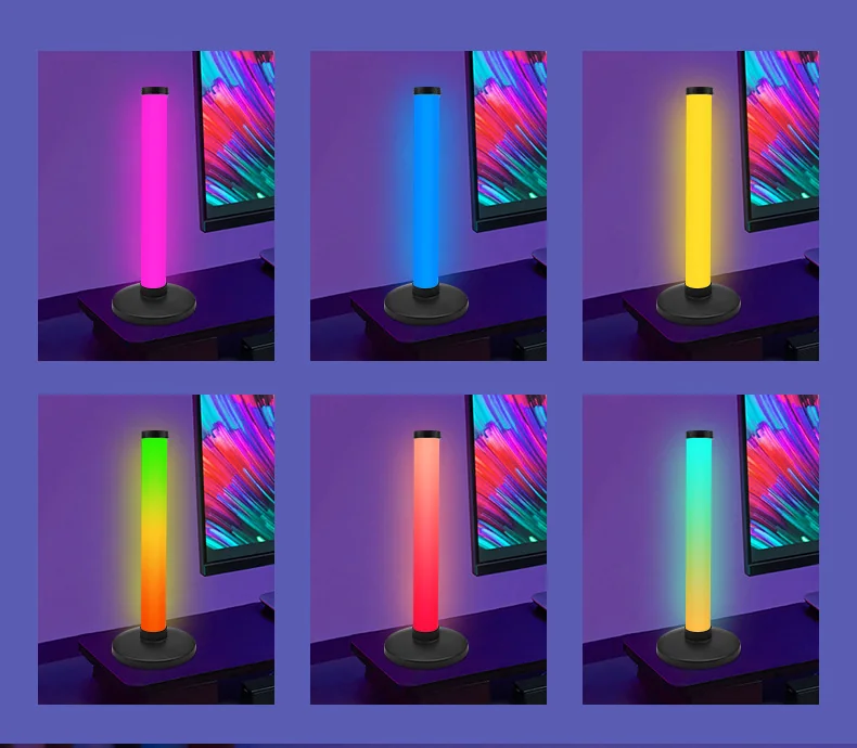 ไฟสร้างบรรยากาศ RGB ซิงค์เสียง ควบคุมผ่านแอป สำหรับโต๊ะทำงาน