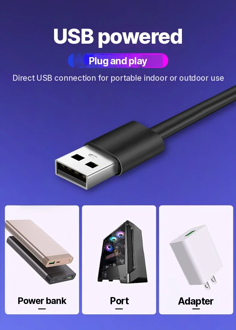 RGB atmosférické svetlo reagujúce na zvuk pre herné pracovné prostredie