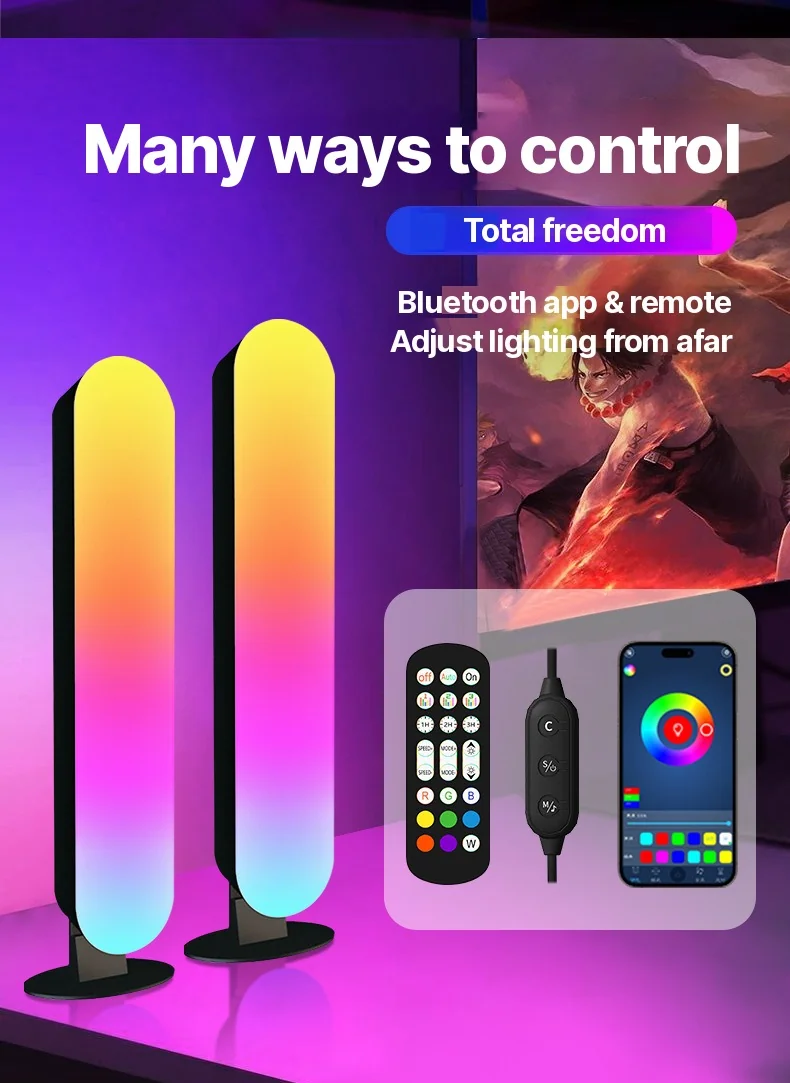 RGB LED ambientna svetloba z Bluetooth sinhronizacijo glasbe in upravljanjem prek aplikacije