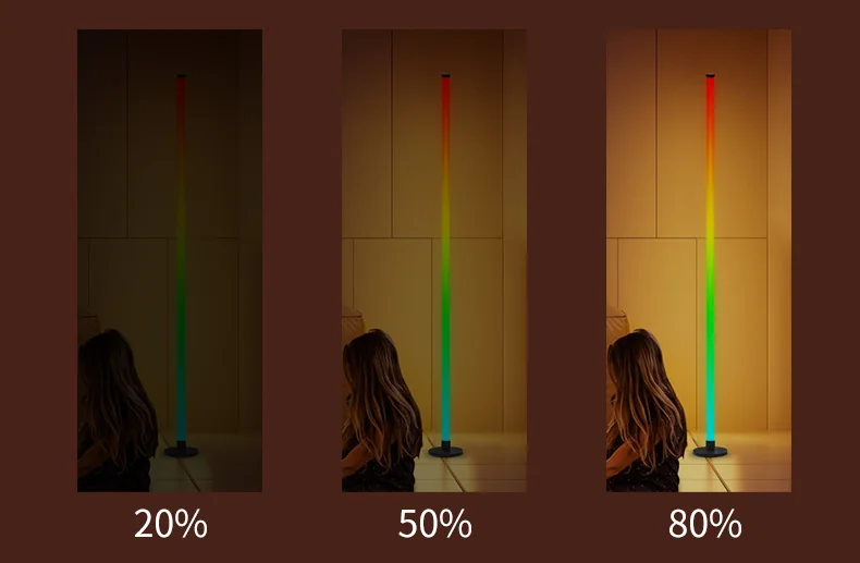 RGB LED-golvlampa med appstyrning för vardagsrum