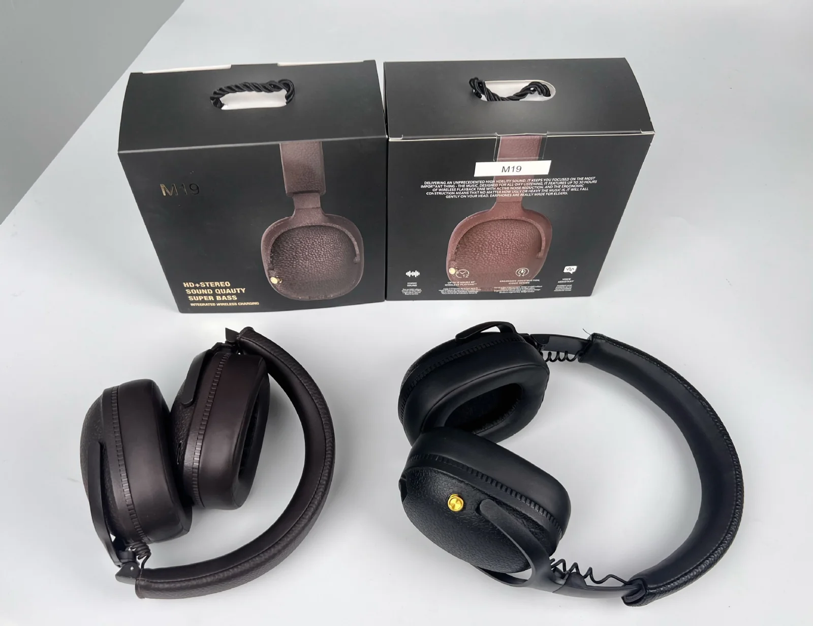 Retro Over-Ear Bluetooth Headphones Wireless Stereo Headset with Mic