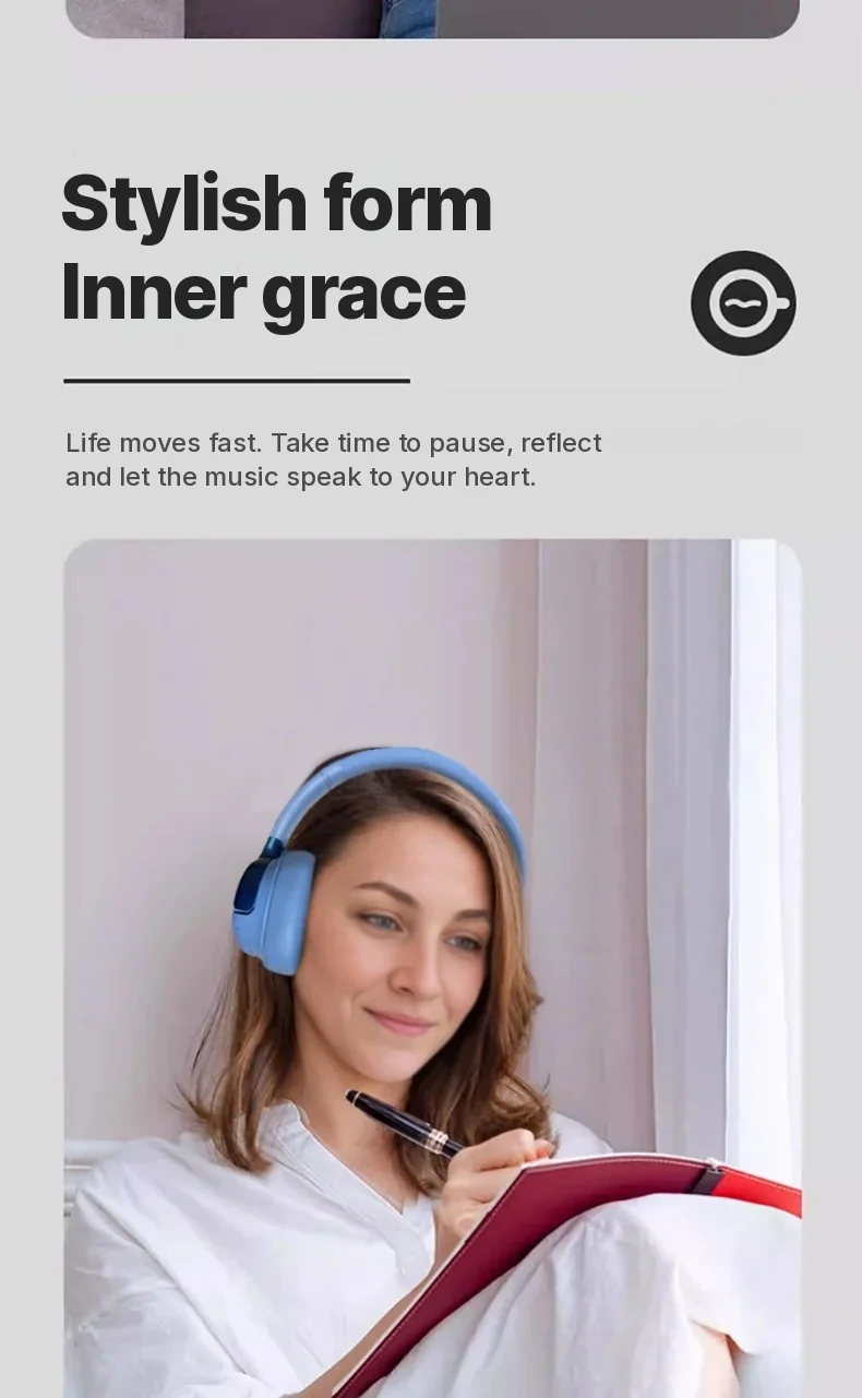 Active Noise Cancelling Over-Ear Bluetooth Headphones Wireless