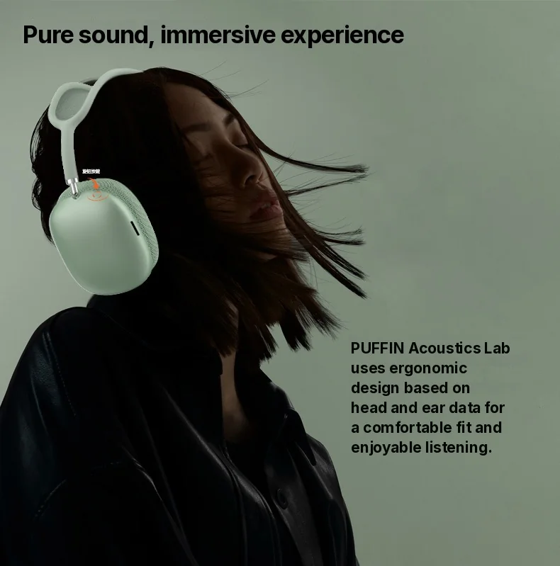 Bluetooth 5.4 on-ear-hörlurar med vridratt och FM-radio