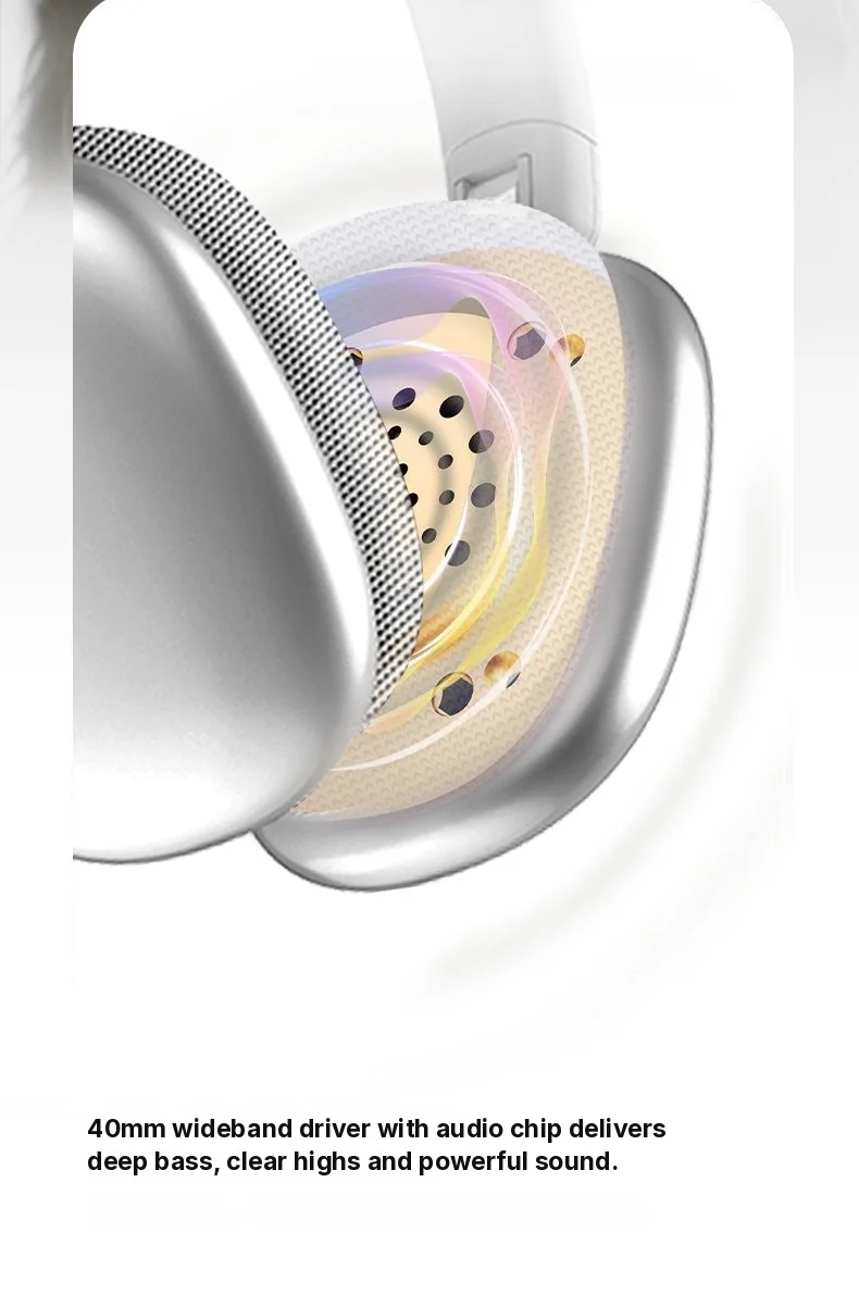 Wireless Bluetooth Over-Ear Headphones with Long Battery Life