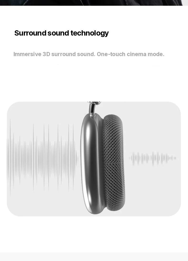 Over-Ear Bluetooth-hovedtelefoner med drejeknap, FM-radio og lang batterilevetid