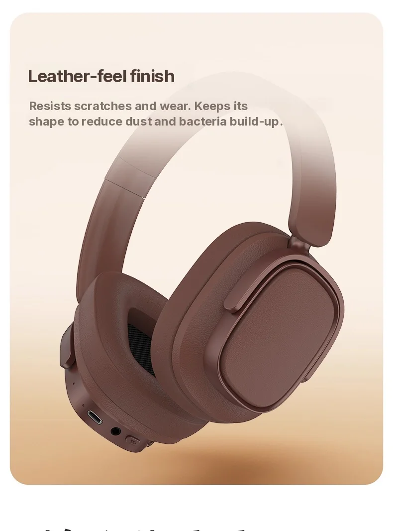 Fones de Ouvido Bluetooth Retro Circum-auriculares com Cancelamento Ativo de Ruído