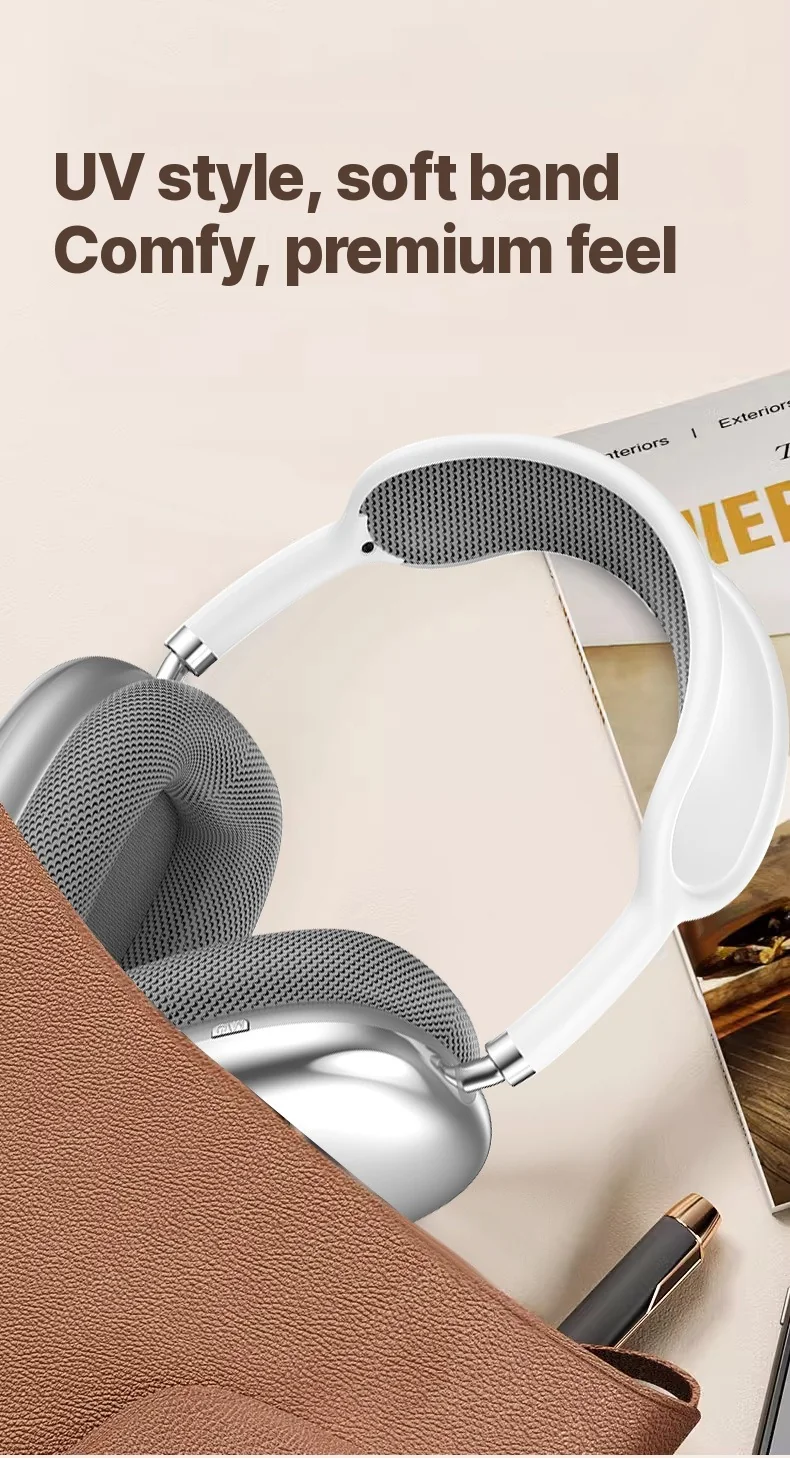 Wireless Over-Ear Headphones with FM Radio and TF Card Slot