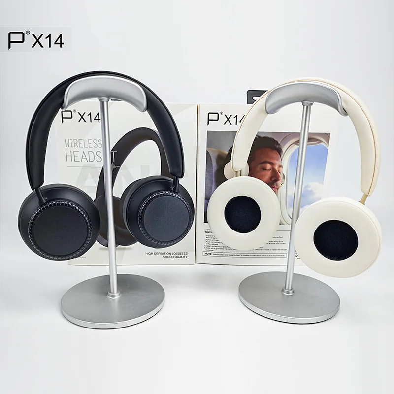 Casque Bluetooth sans fil à réduction active de bruit supra-auriculaire avec étui