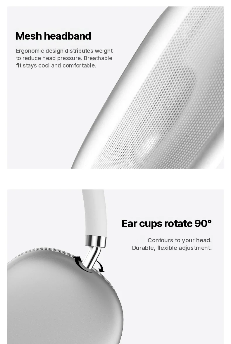 Wireless Bluetooth Headphones with FM Radio and TF Card Slot