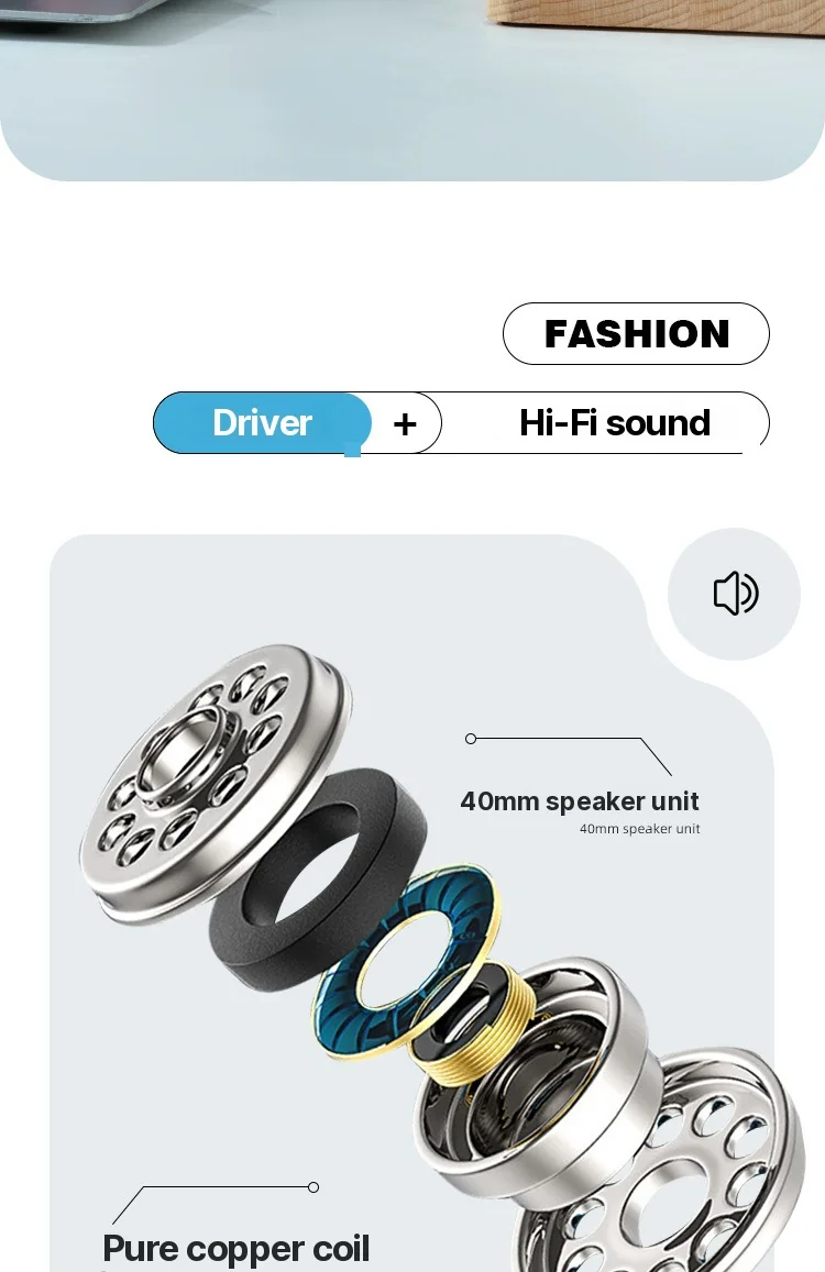 Over-ear draadloze Bluetooth-hoofdtelefoon met lange batterijduur