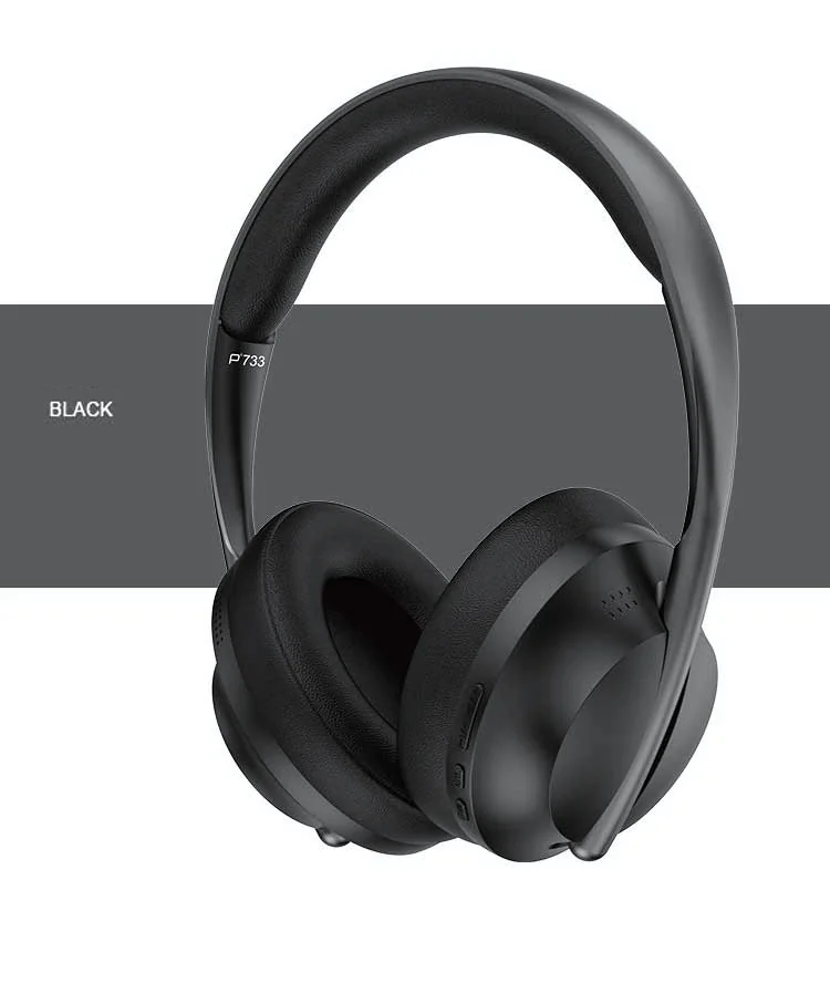 Over-ear trådløse Bluetooth-hovedtelefoner med FM-radio og AUX