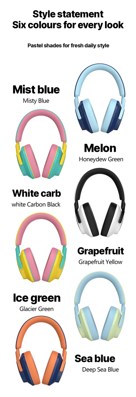 Wireless Over-Ear Headphones with FM Radio and Long Battery Life
