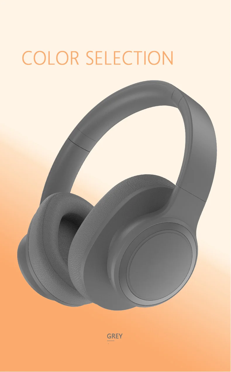 Over-Ear Bluetooth Headphones with Active Noise Cancelling and Mic