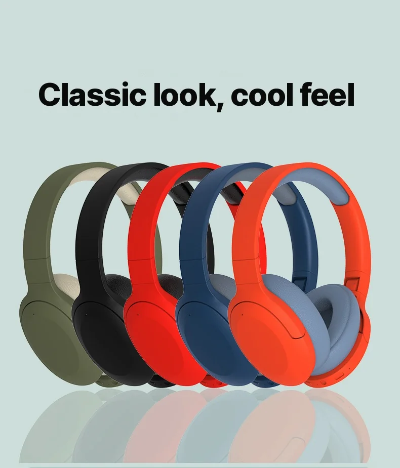 Kabellose Bluetooth Over-Ear-Kopfhörer mit FM-Radio und langer Akkulaufzeit