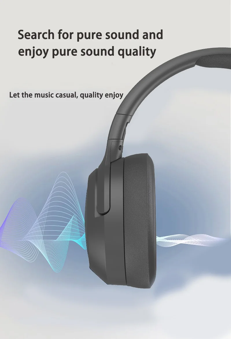 Wireless Over-Ear Bluetooth Headphones with LED Lights and FM Radio