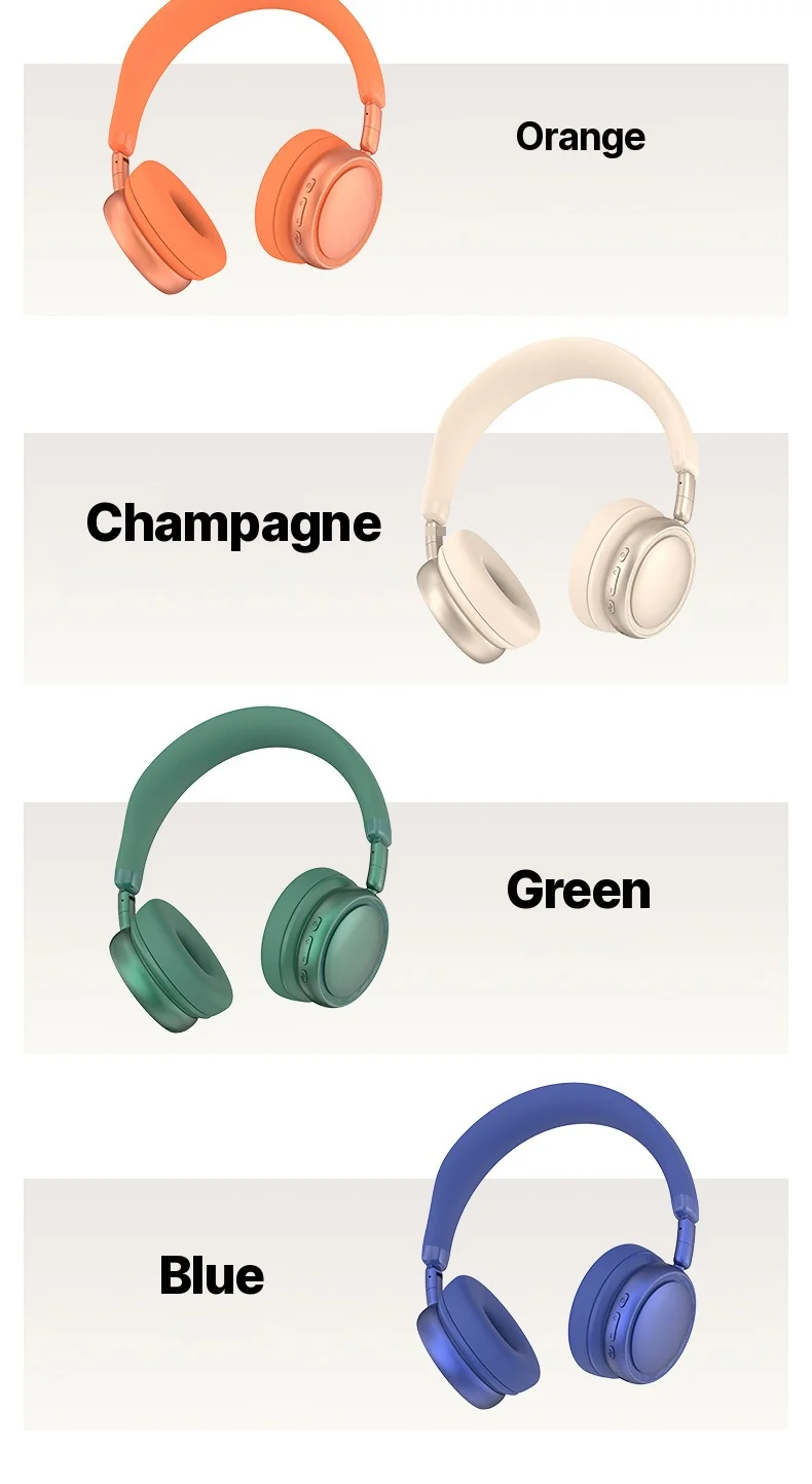 Wireless Over-Ear Headphones with Active Noise Cancelling and 35H Battery
