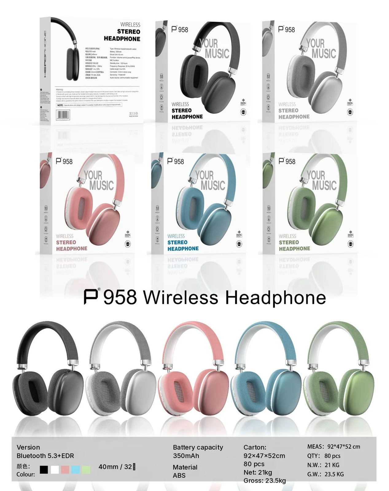 Bezdrôtové Bluetooth slúchadlá s nabíjaním cez Type-C