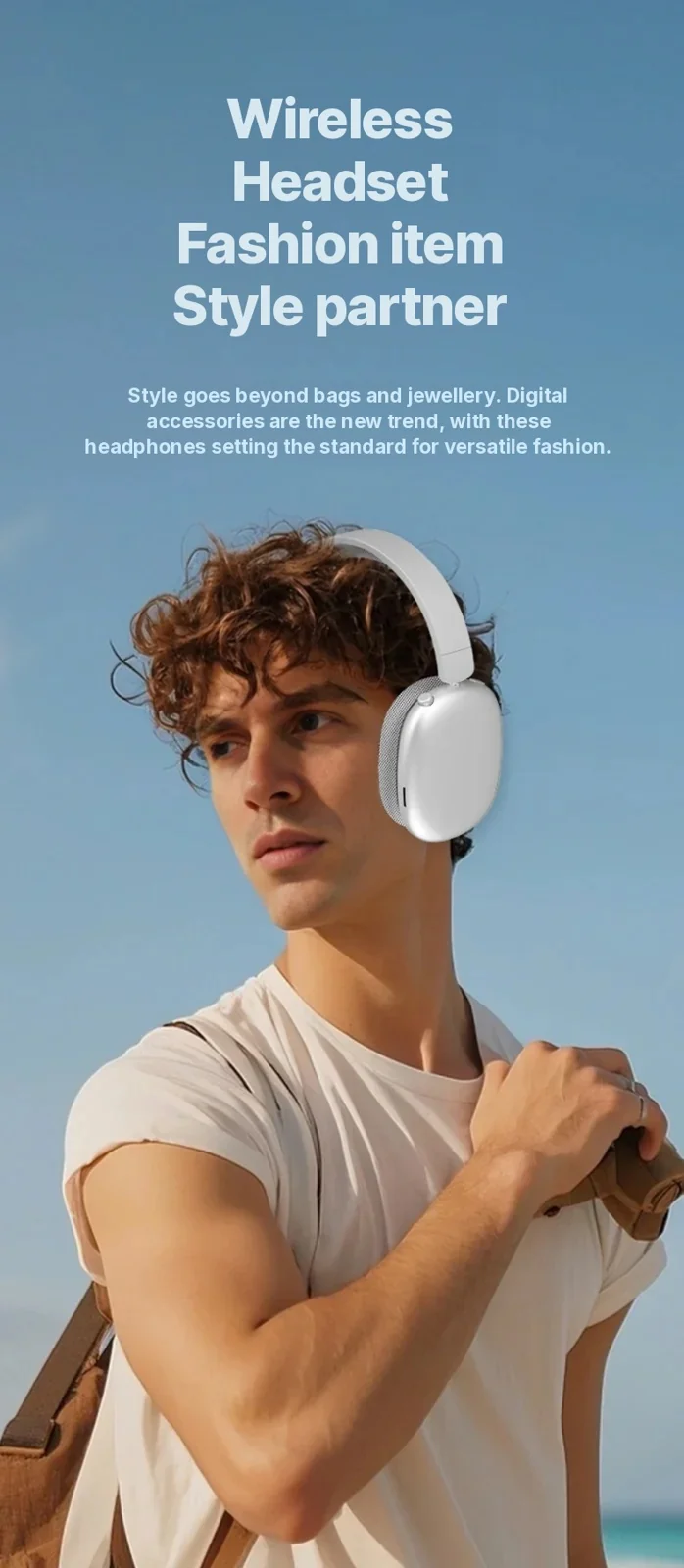 Wireless Bluetooth Over-Ear Headphones with Long Battery Life