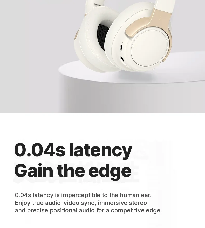 Over-Ear Wireless Headphones with Active Noise Cancelling and 35h Battery