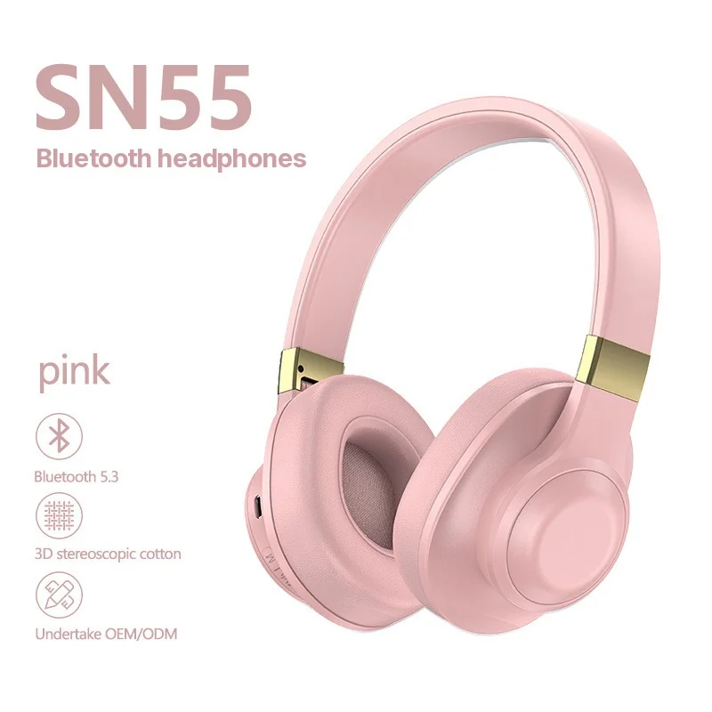 Cuffie Wireless Bluetooth Over-Ear con Bassi Profondi e Lunga Autonomia