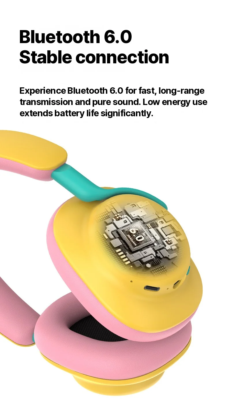 Over-Ear Wireless Bluetooth Headphones with FM Radio and AUX