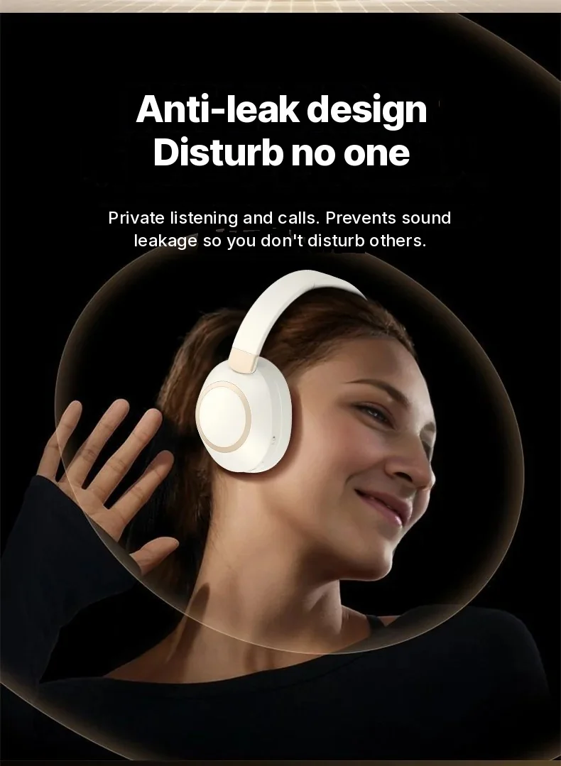 Active Noise Cancelling Wireless Bluetooth Headphones Over-Ear Stereo