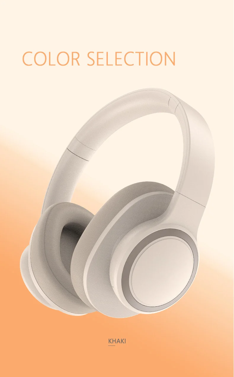 Over-Ear Bluetooth Headphones with Active Noise Cancelling and Mic