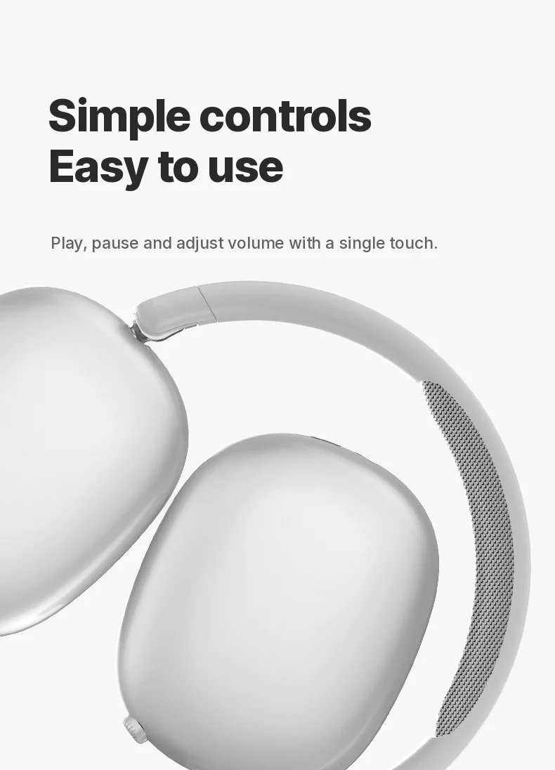 Wireless Bluetooth Over-Ear Headphones with Long Battery Life