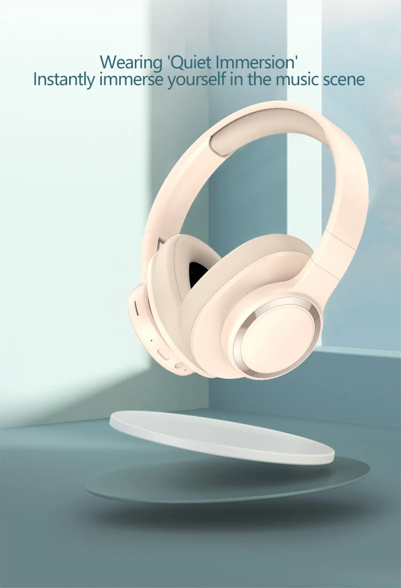 Wireless Bluetooth Over-Ear Headphones with FM Radio and TF Card Slot