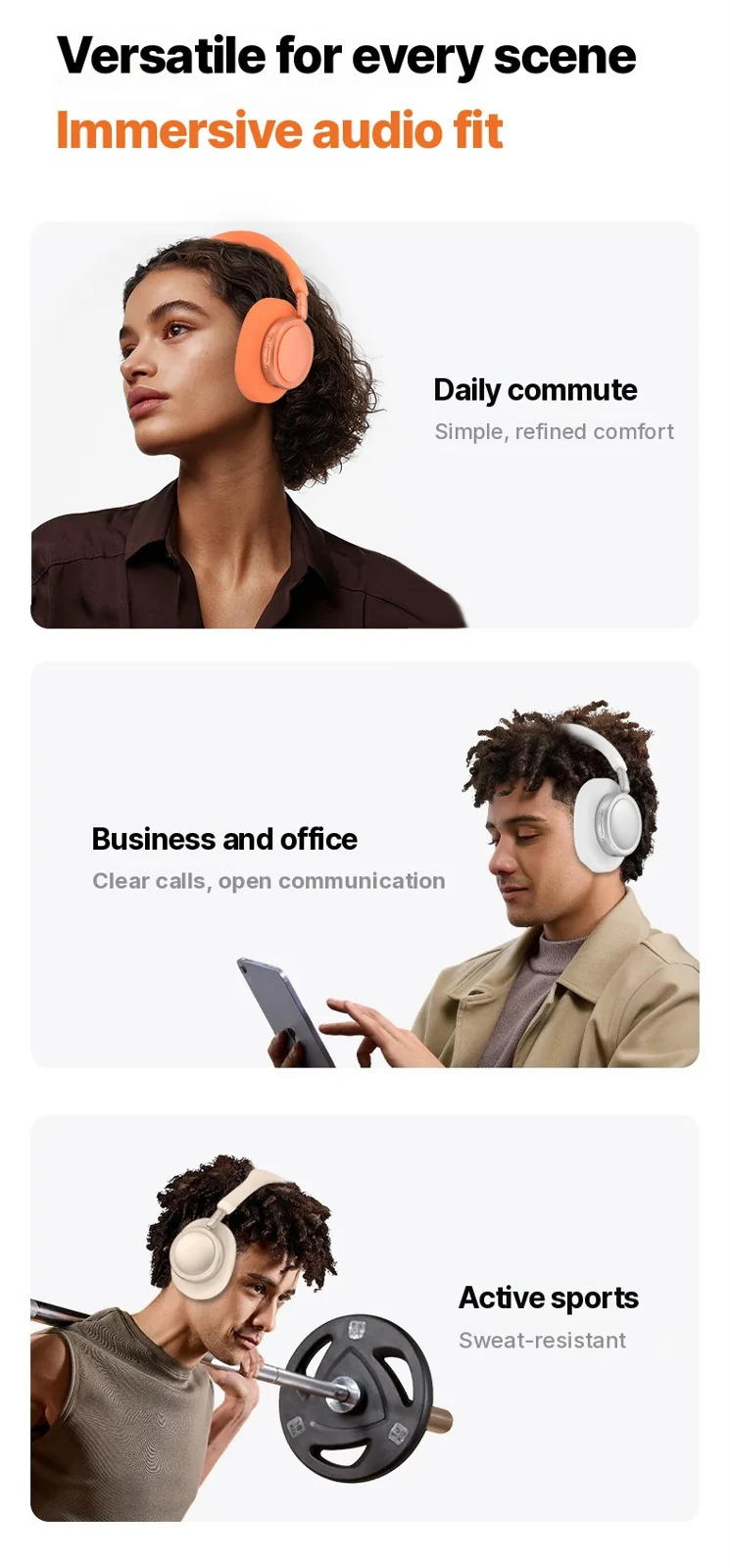 Bezdrôtové Bluetooth slúchadlá s hlbokými basmi a nabíjaním Type-C