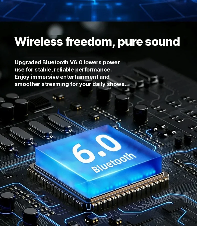Wireless Over-Ear Headphones with Active Noise Cancelling and Type-C
