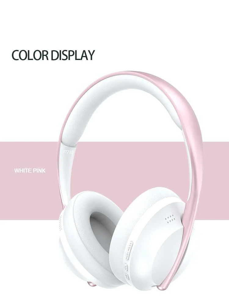 Over-ear trådløse Bluetooth-hovedtelefoner med FM-radio og AUX