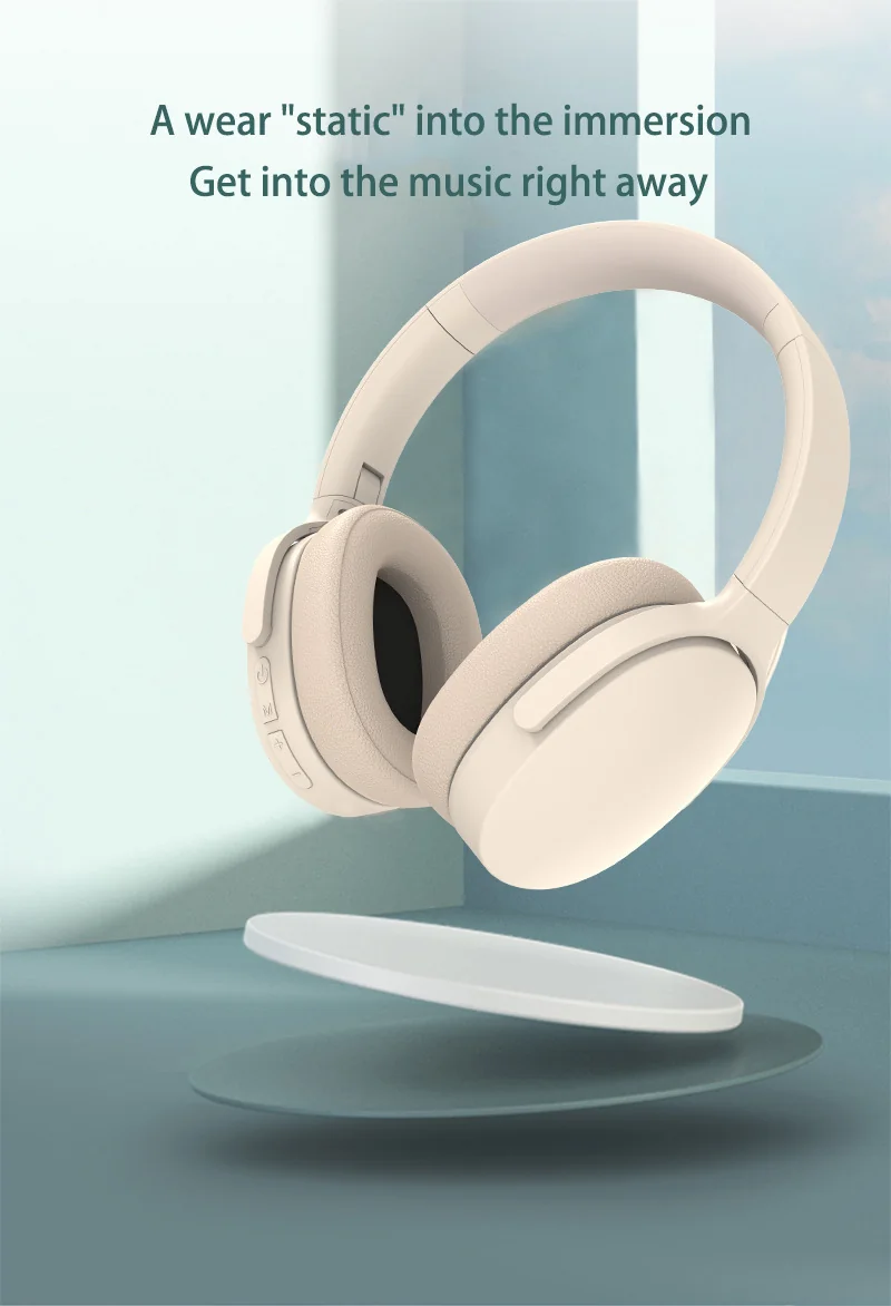 Wireless Over-Ear Headphones with Active Noise Cancelling and Long Battery Life