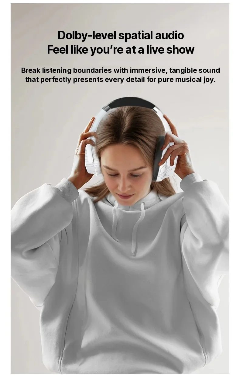 Cuffie Bluetooth Wireless Over-Ear con Multi-EQ e Lunga Autonomia