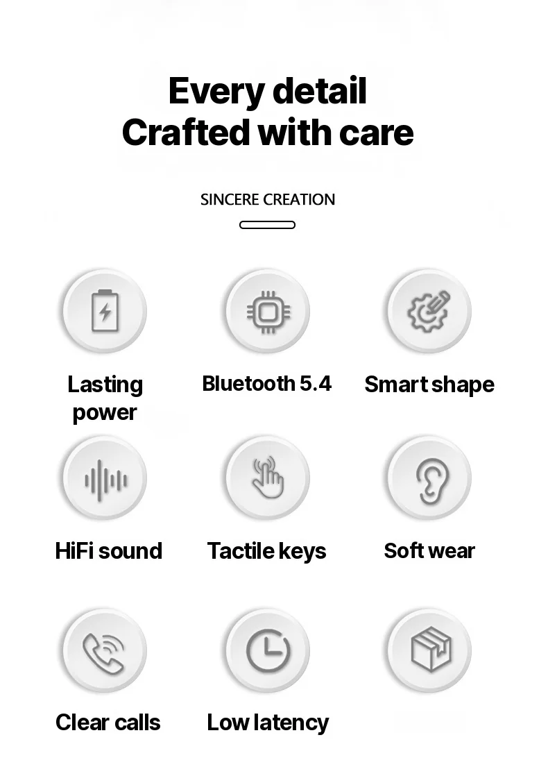 Cuffie Wireless Bluetooth Over-Ear con Bassi Profondi e Ricarica Type-C