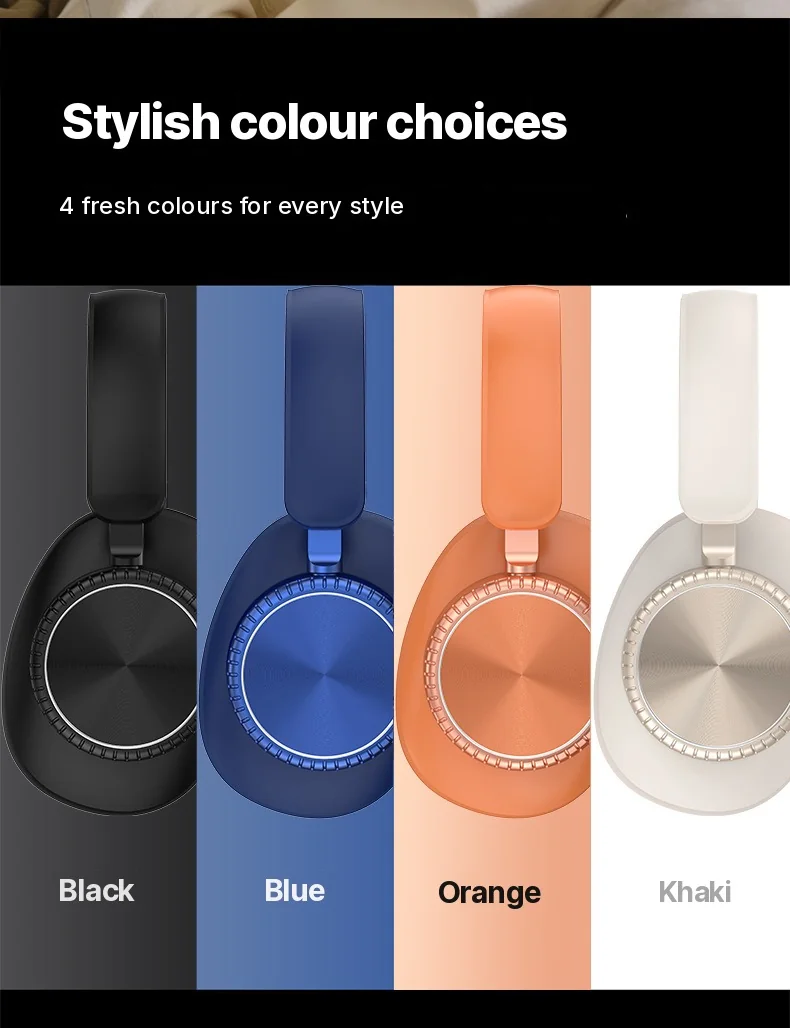 Cuffie Wireless Over-Ear con Cancellazione Attiva del Rumore e Batteria da 35H