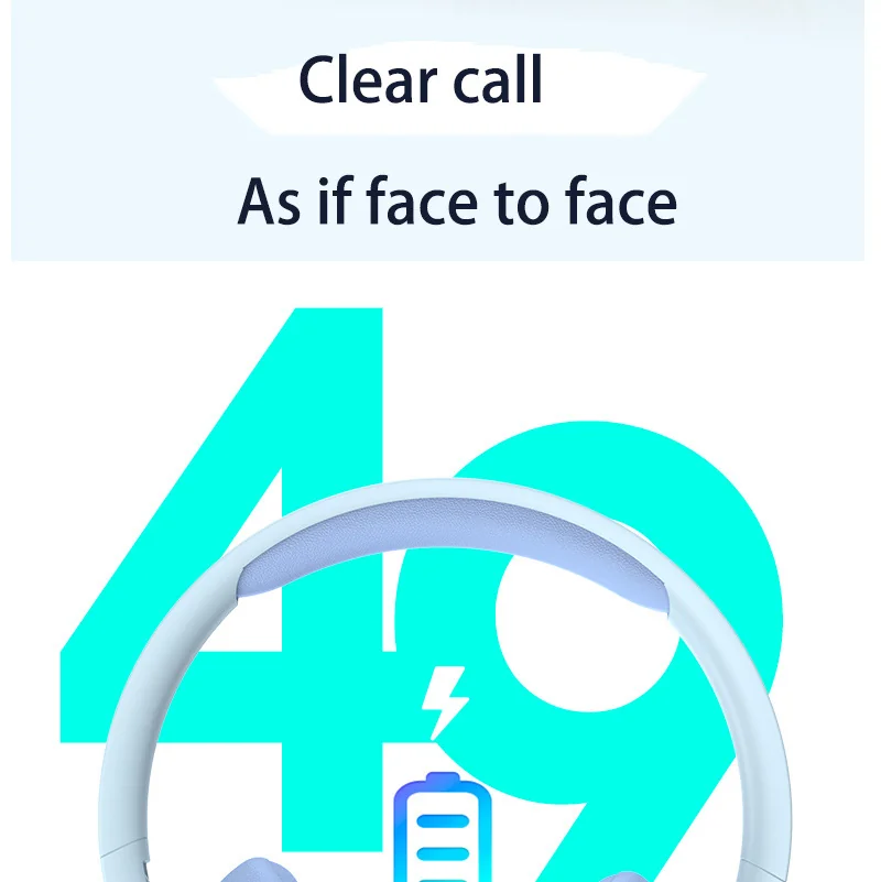Wireless Bluetooth Over-Ear Headphones with FM Radio and TF Card Slot