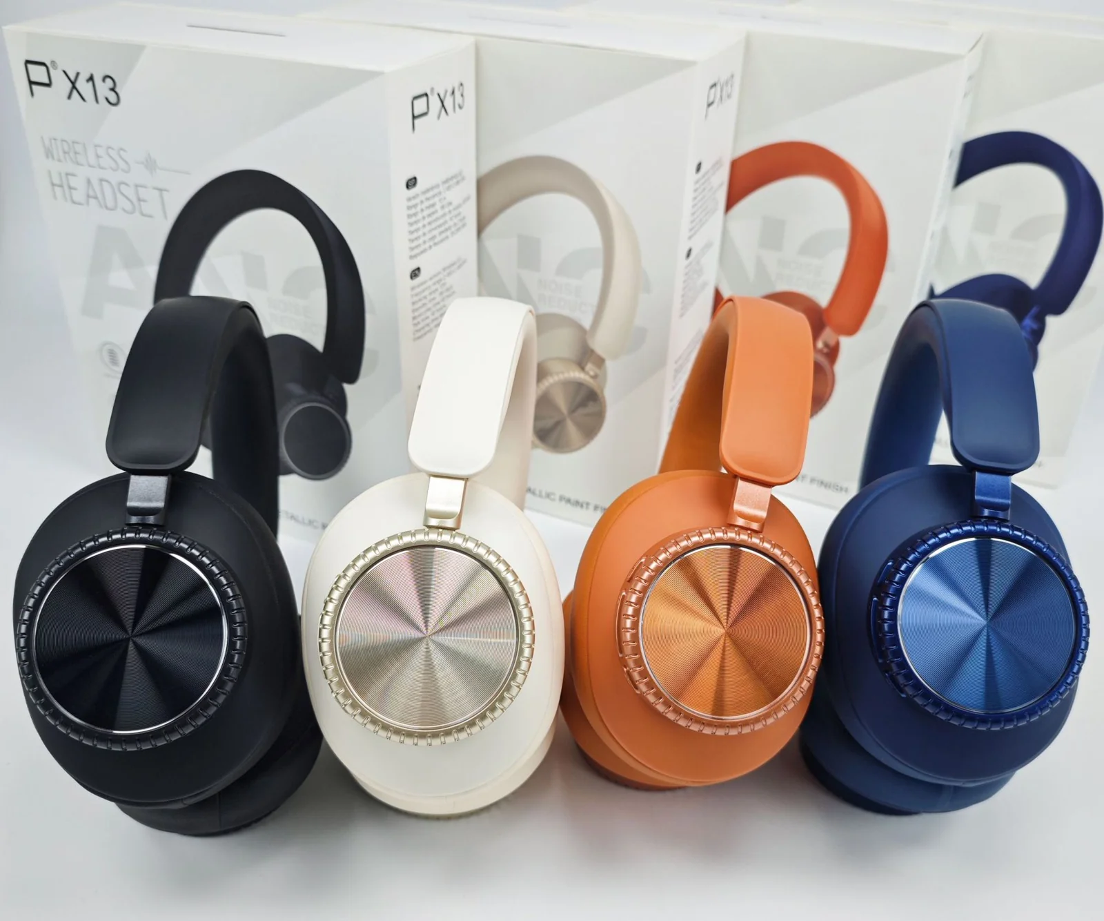 Over-Ear Wireless Bluetooth Headphones with Noise Cancelling and Case