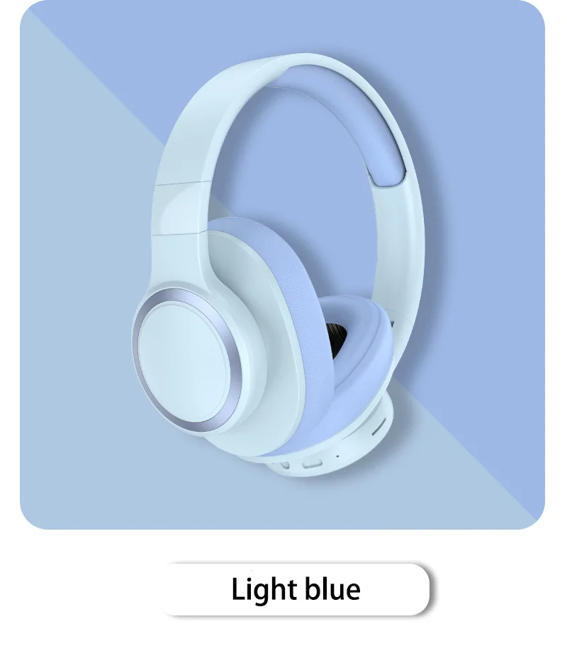 Wireless Bluetooth Over-Ear Headphones with FM Radio and TF Card Slot