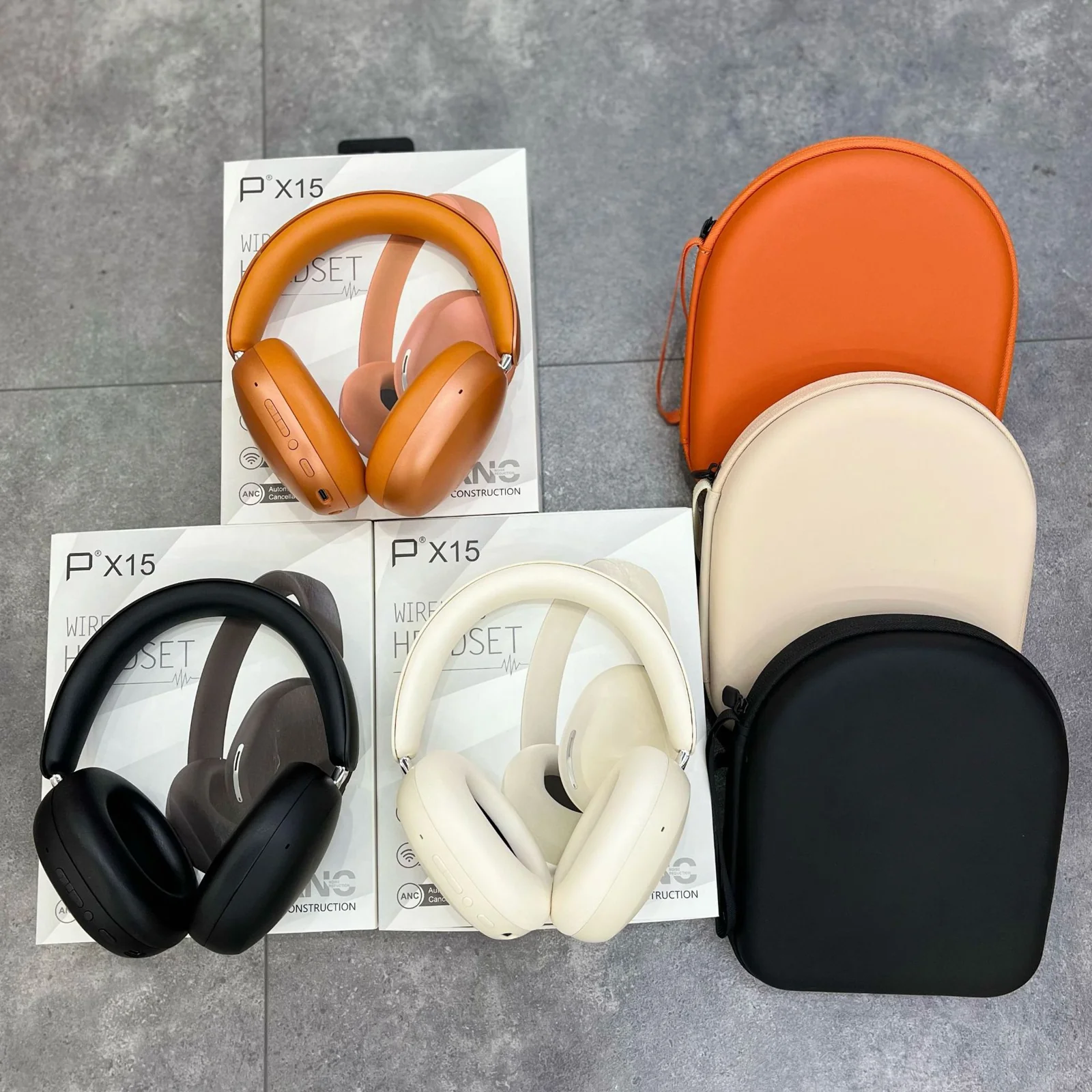 Cuffie Wireless Circumaurali con ANC e Ricarica Type-C