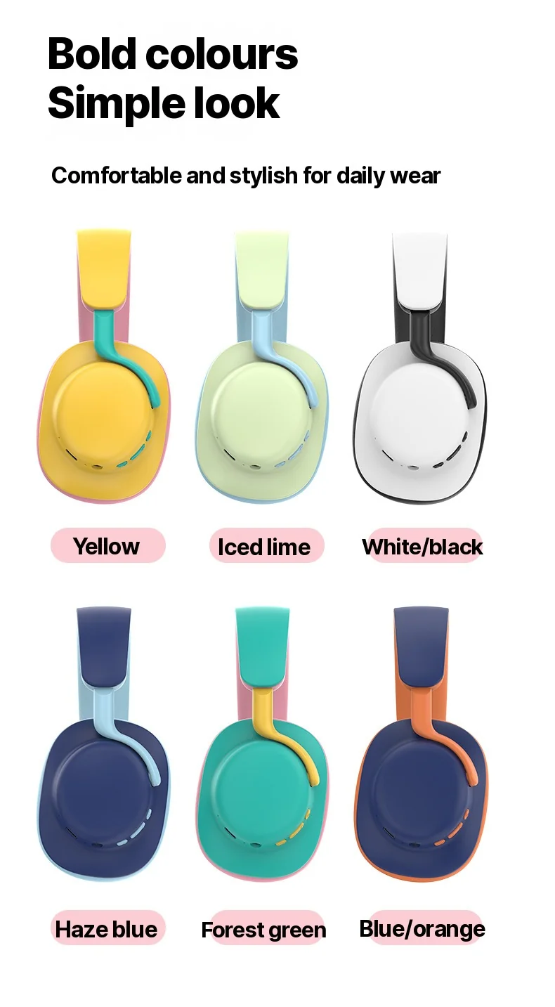 Over-Ear Wireless Bluetooth Headphones with FM Radio and AUX