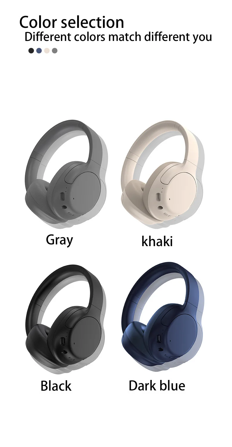 Casque Bluetooth sans fil supra-auriculaire avec réduction active du bruit