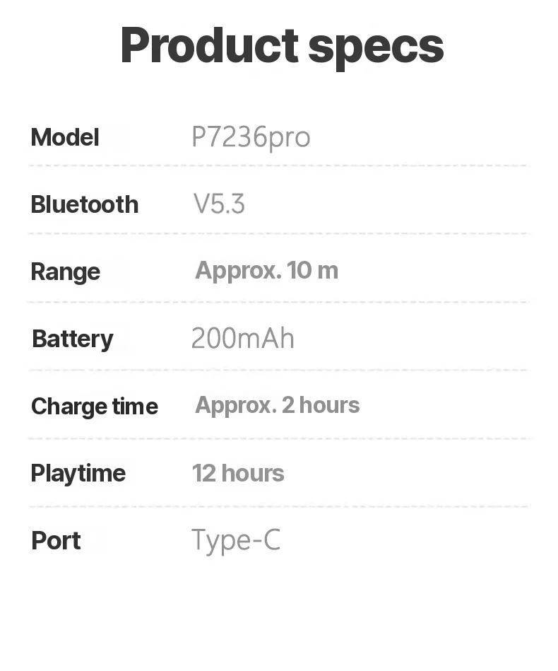 Over-ear trådløse Bluetooth-hovedtelefoner med mikrofon og 40 mm drivere