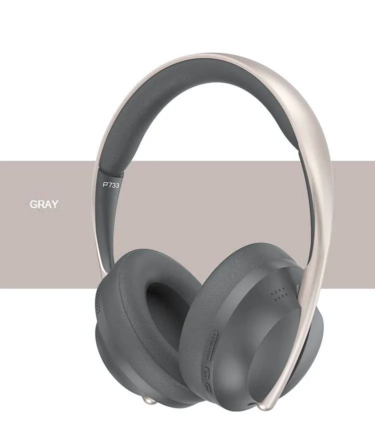 Over-ear trådløse Bluetooth-hovedtelefoner med FM-radio og AUX