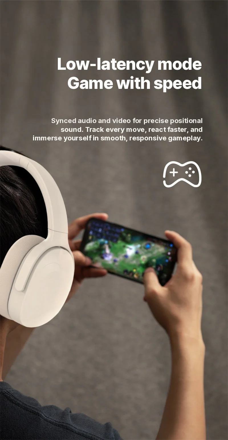 Over-Ear Wireless Headphones with Active Noise Cancelling and Long Battery Life