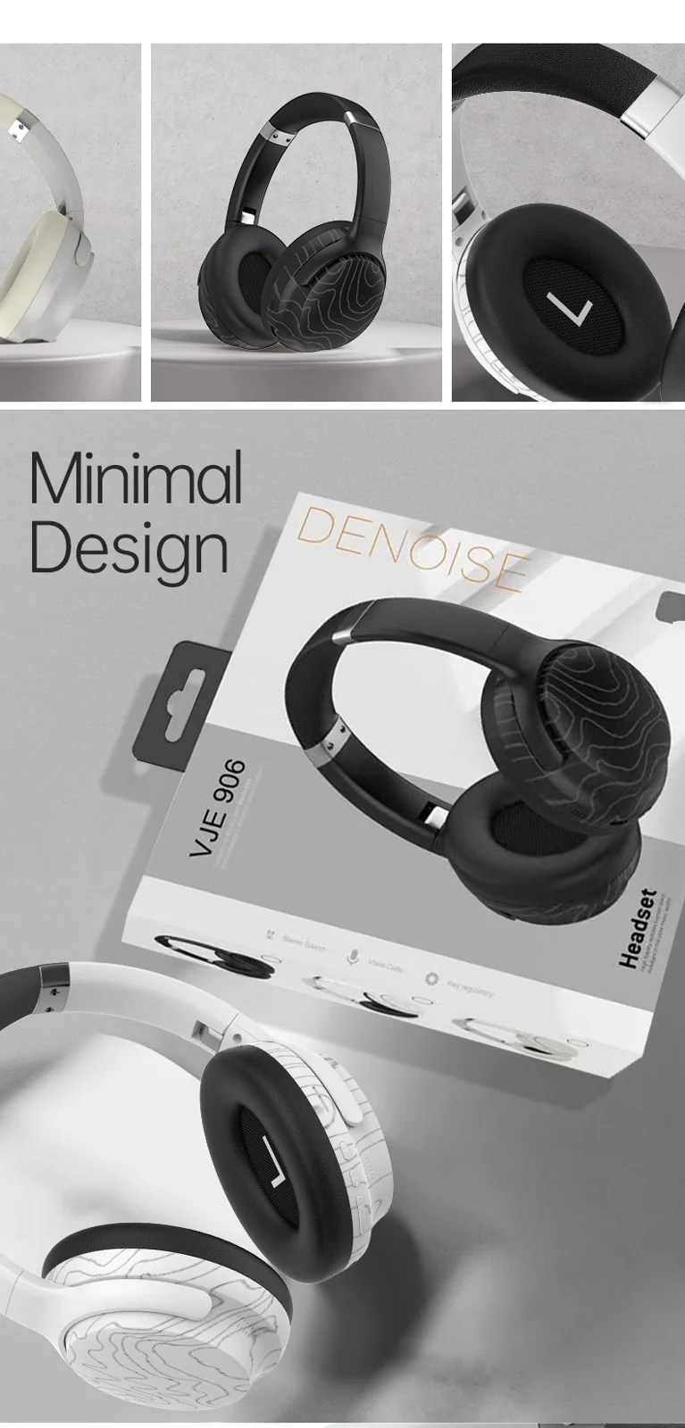 Wireless Bluetooth Over-Ear Kopfhörer mit Multi-EQ und langer Akkulaufzeit