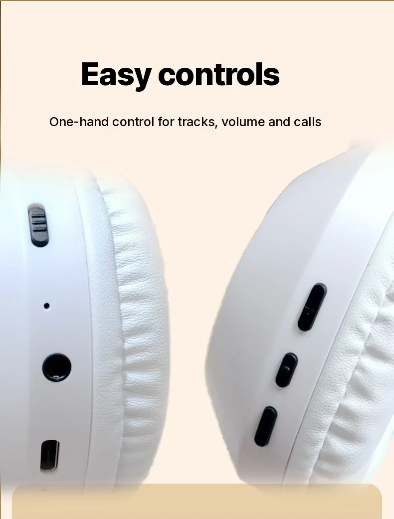 Беспроводные накладные Bluetooth-наушники с долгим временем работы