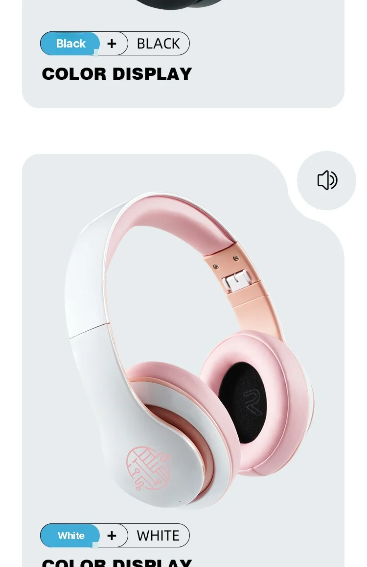 Over-ear draadloze Bluetooth-hoofdtelefoon met lange batterijduur
