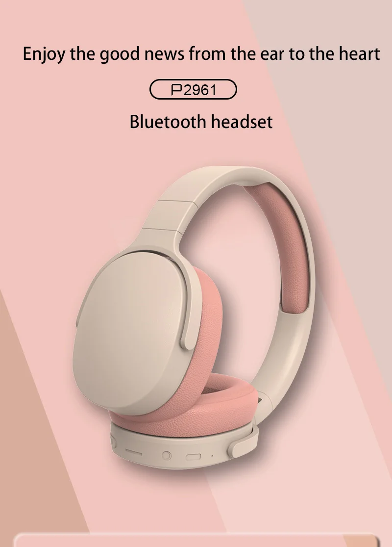 Wireless Bluetooth 5.4 Over-Ear Headphones with FM Radio and Bass