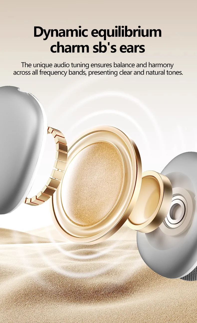 Wireless Over-Ear Bluetooth Headphones with Type-C Charging